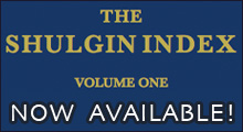 Get The Shulgin Index Volume One Today!